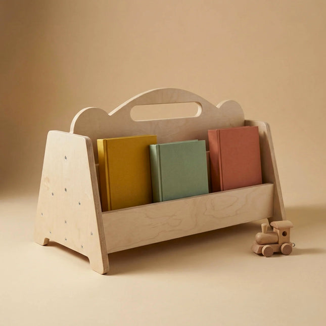 Montessori Double Sided Wooden Book Display For Kids