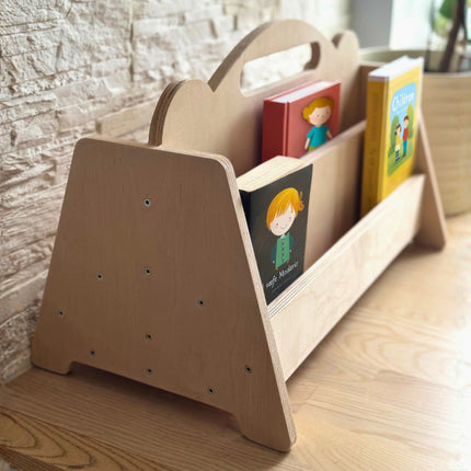 Montessori Double Sided Wooden Book Display For Kids
