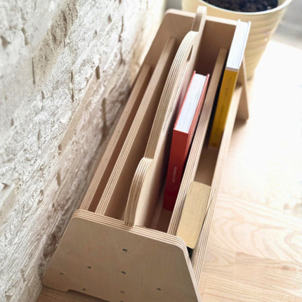 Montessori Double Sided Wooden Book Display For Kids