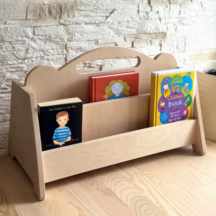 Montessori Double Sided Wooden Book Display For Kids