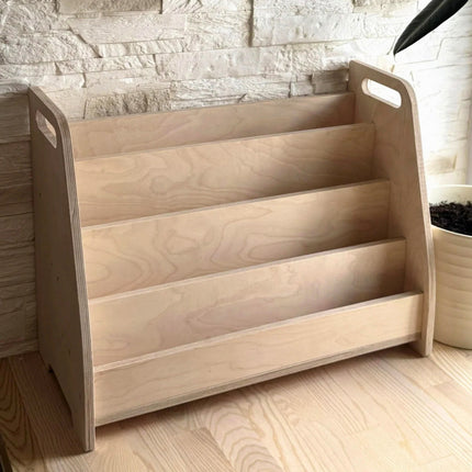 Montessori Wooden Front Facing Book Display For Kids