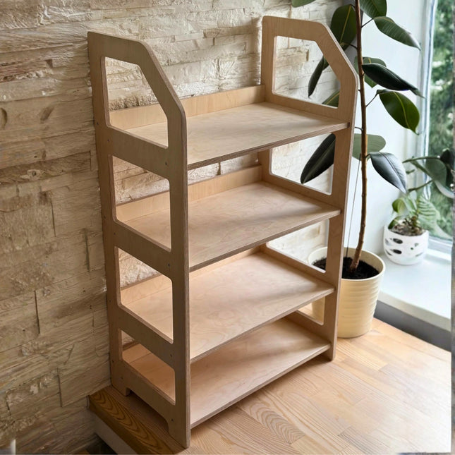 Montessori Wooden Shelf - Toy Organizer for Nursery