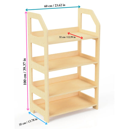 Montessori Wooden Shelf - Toy Organizer for Nursery