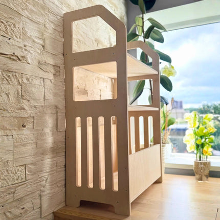 Montessori Wooden Shelf – Kids Storage Organizer