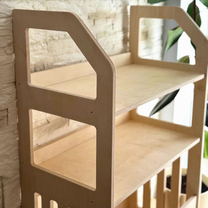 Montessori Wooden Shelf – Kids Storage Organizer