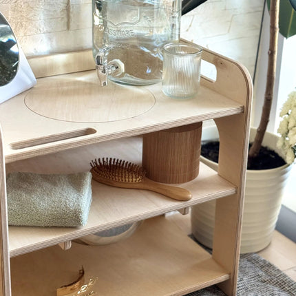 Montessori Wash Station with Lid - Small Single
