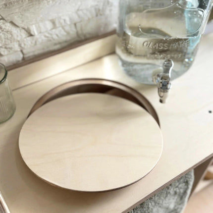 Montessori Wooden Washbasin With Storage for Kids - Large