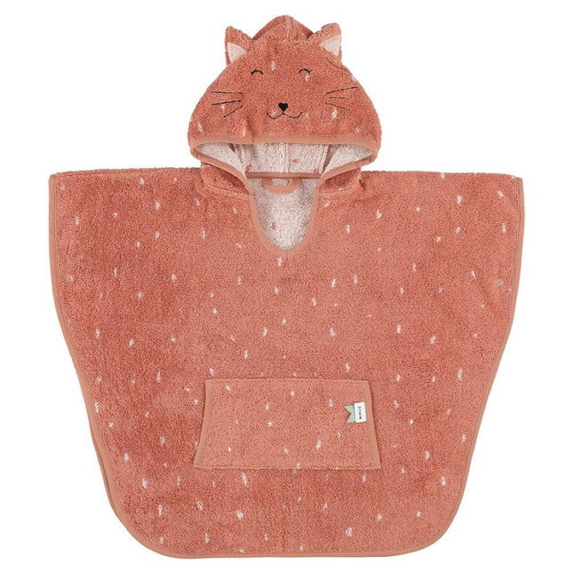 Hooded Bathing Poncho for Kids - Mrs. Cat - LoveStyle World