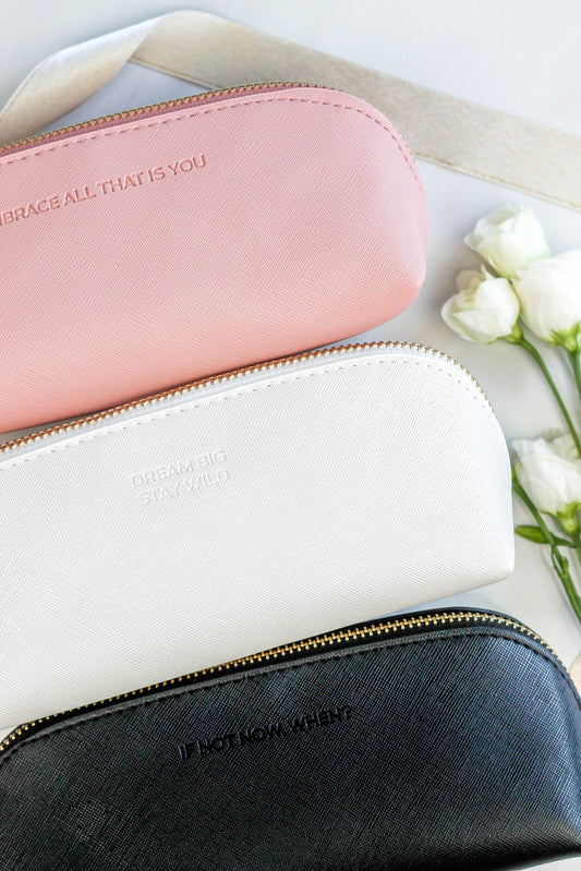 Pencil Case DREAM BIG, STAY WILD - White