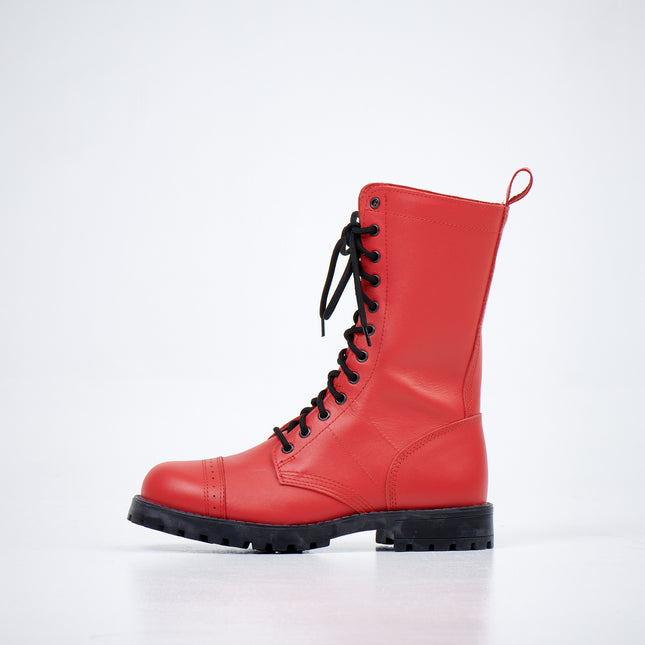 516 aka High Aviator Boots - Red - LoveStyle World