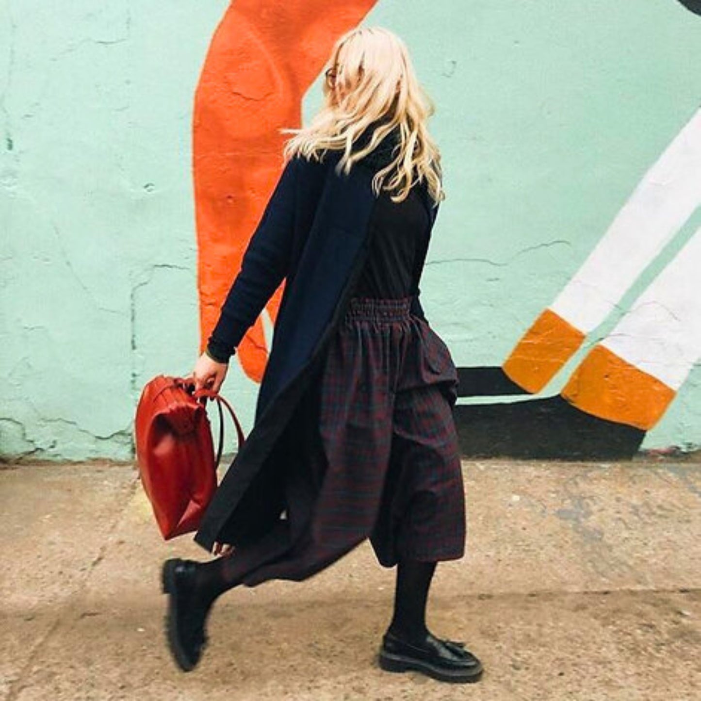 Red Leather Backpack - Medium & Large