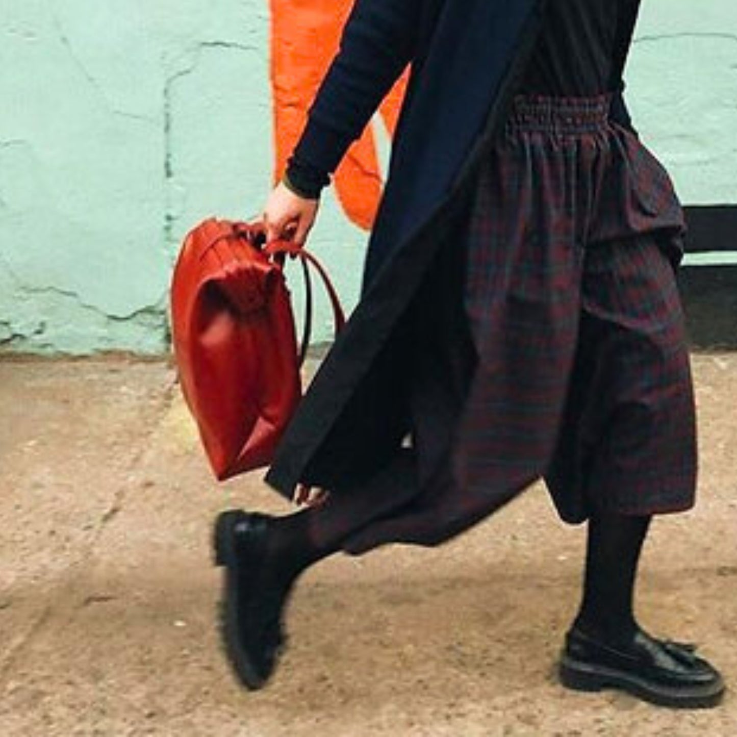 Red Leather Backpack - Medium & Large