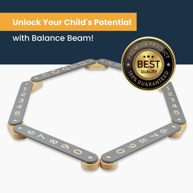 Balance Beam - Wooden with 4 Elements - LoveStyle World