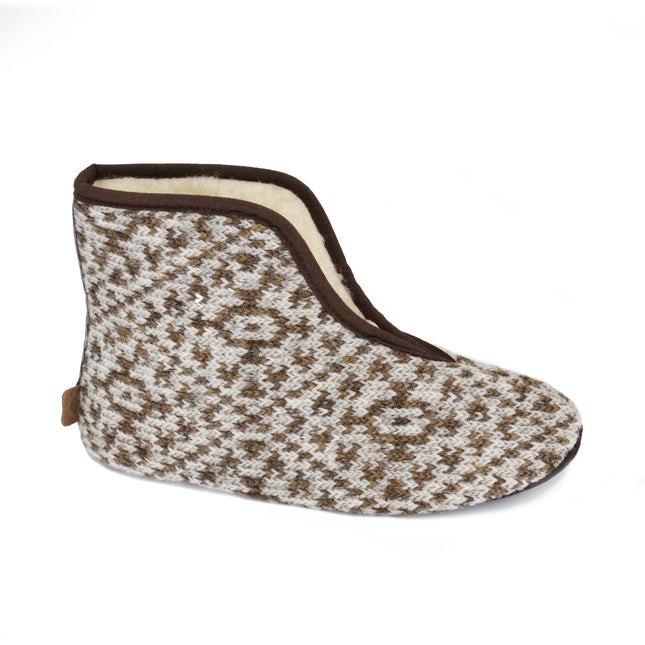 Lambswool slippers Trolla - Beige - LoveStyle World