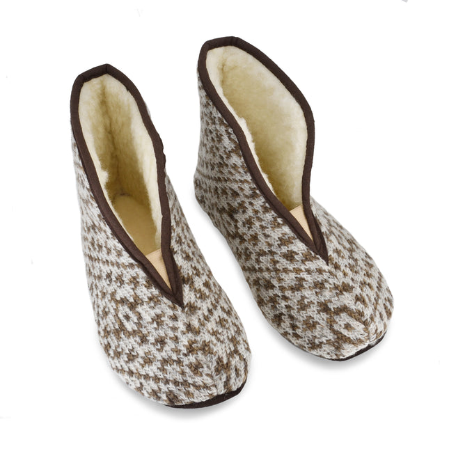 Lambswool slippers Trolla - Beige - LoveStyle World