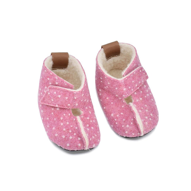 KAKU Children's Slippers - Pink with Dots - LoveStyle World