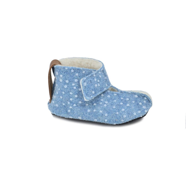 KAKU Children's Slippers - Blue with Dots - LoveStyle World