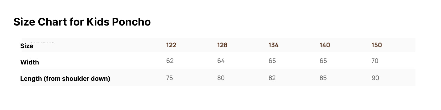 Short-Sleeve Poncho WOLF - For KIDS (Size 122-150)