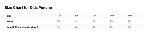 Short-Sleeve Poncho CAT- For KIDS (Size 122-150)