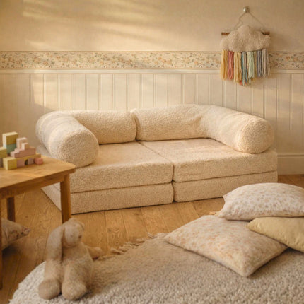 HoneyHug Soft Modular Sofa for Children – Teddy Cream