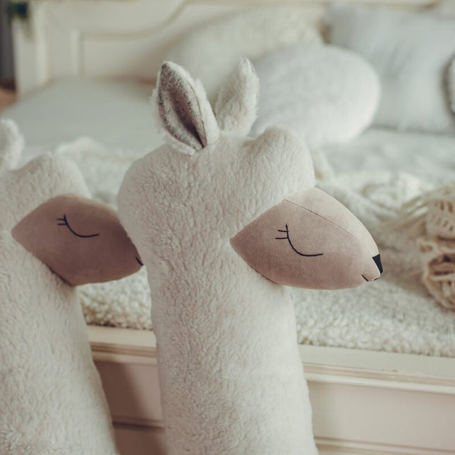 Giant Plush Toy Alpaca - Beige - LoveStyle World