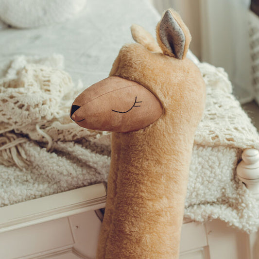 Giant Plush Toy Alpaca - Rust