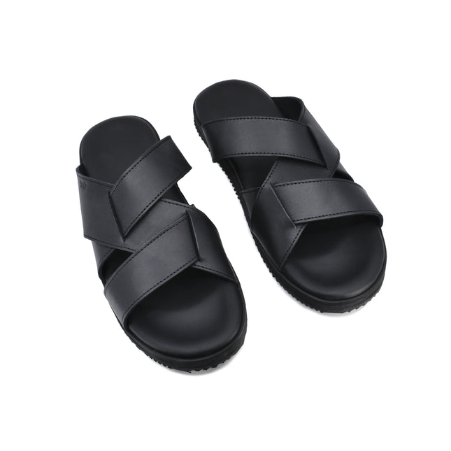 Helsinki Sandals for Him - Black - LoveStyle World
