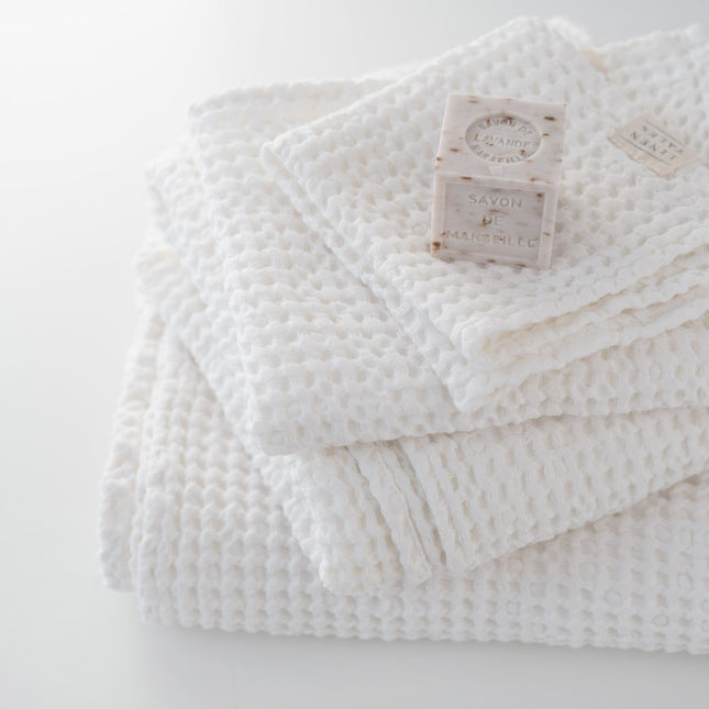 Honeycomb Waffle Towel - White - LoveStyle World