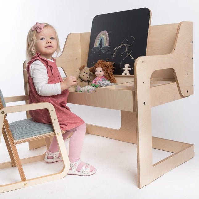 Adjustable Children Chair Julle - Mint Green - LoveStyle World