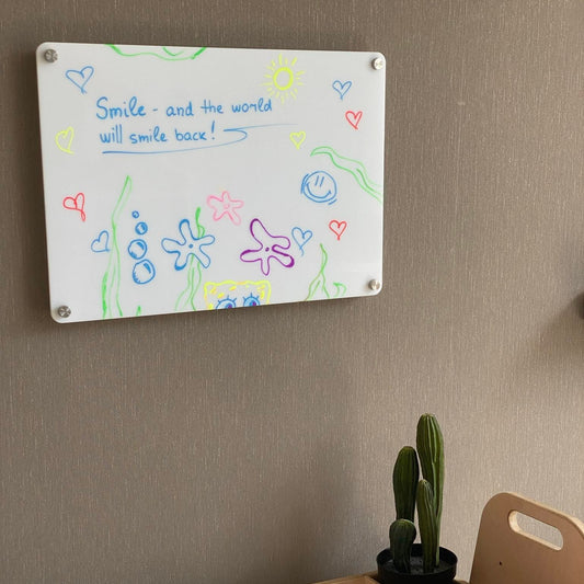 LUULA Acrylic Whiteboard For Montessori-Style Learning