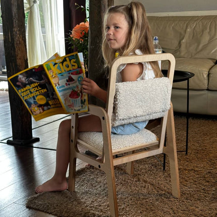 Adjustable Children Chair Luula - Vanilla Lamb
