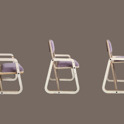 Adjustable Children Montessori Table and Chair Set Julle - Cannon Pink