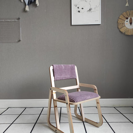 Adjustable Children Montessori Table and Chair Set Julle - Cannon Pink