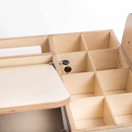 Adjustable Children Montessori Table and Chair Set Julle - Cannon Pink