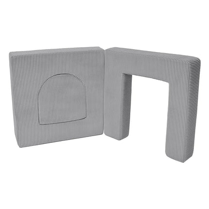 Aesthetic Soft Play Set for Toddlers, 4 Elements - Grey