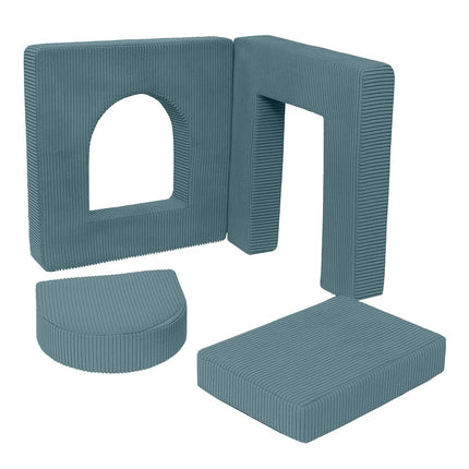 Aesthetic Soft Play Set for Toddlers, 4 Elements - Turquoise
