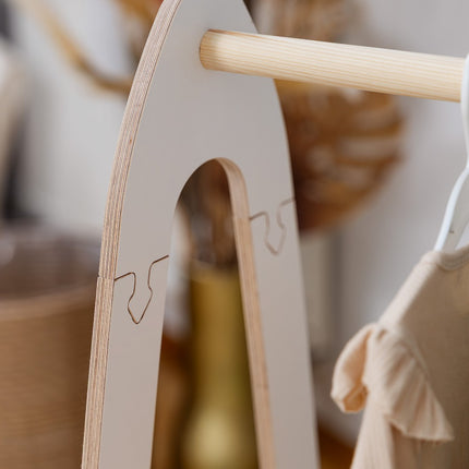 Arched Clothing Rack For Children - Large White