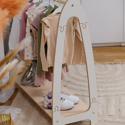 Arched Clothing Rack For Children - Large White