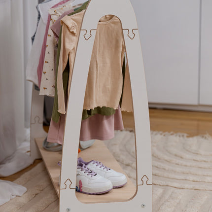 Arched Clothing Rack For Children - Large White