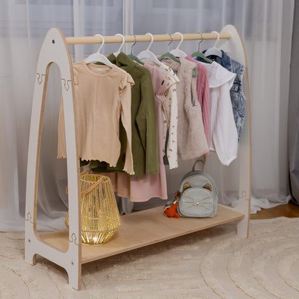 Arched Clothing Rack For Children - Large White