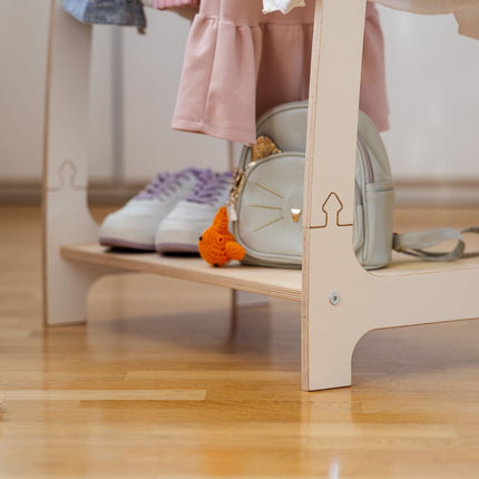Arched Clothing Rack For Children - Small White
