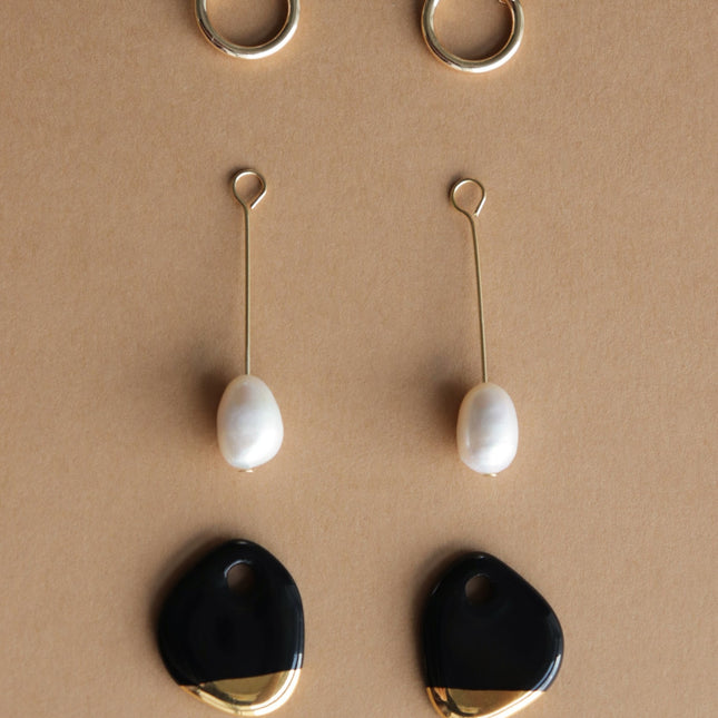 Arp Pearl And Porcelain Earrings - White - LoveStyle World