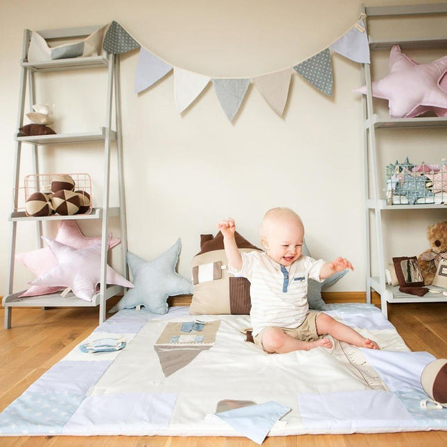 Baby Activity Mat, 120x120cm - Blue - LoveStyle World