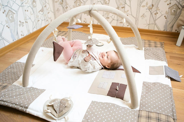 Baby Activity Mat, 120x120cm - Brown