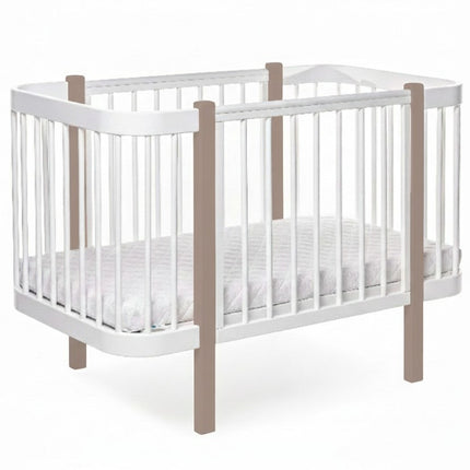 Baby Crib ELIN - Cappuccino/White