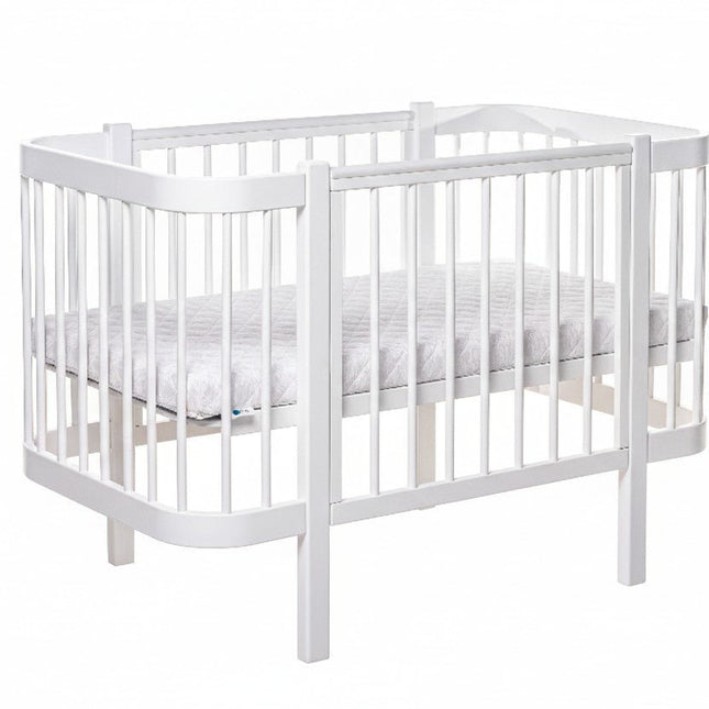 Baby Crib ELIN with Mattress - White - LoveStyle World
