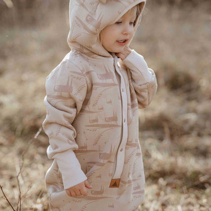 Baby Jumpsuit with Hood - Grasshopper