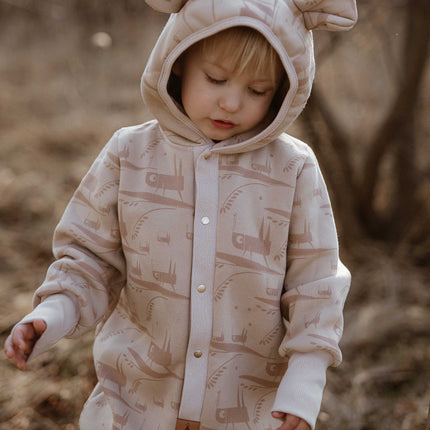 Baby Jumpsuit with Hood - Grasshopper