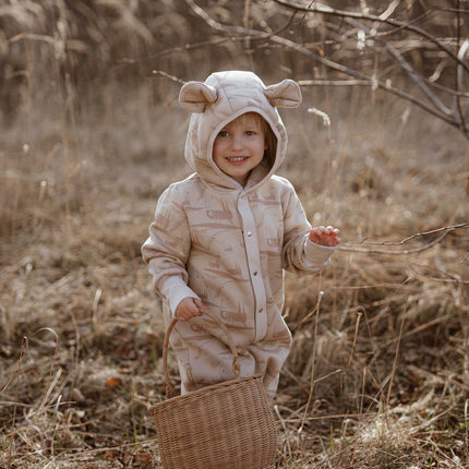 Baby Jumpsuit with Hood - Grasshopper