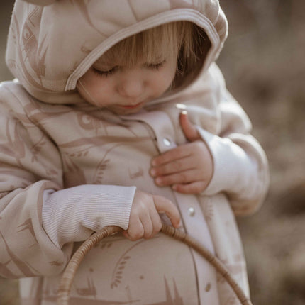 Baby Jumpsuit with Hood - Grasshopper